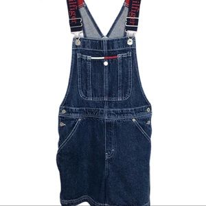 Tommy Hilfiger 90s girls overalls XL logo straps